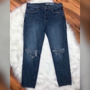 H&M Boyfriend Low Waist Distressed Jeans